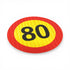 VW Polo Logo Style Vinyl Sticker (orange) 12x5cm