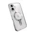 Speck Gemshell Grip MagSafe Case - Apple iPhone 16 - Clear & Chrome