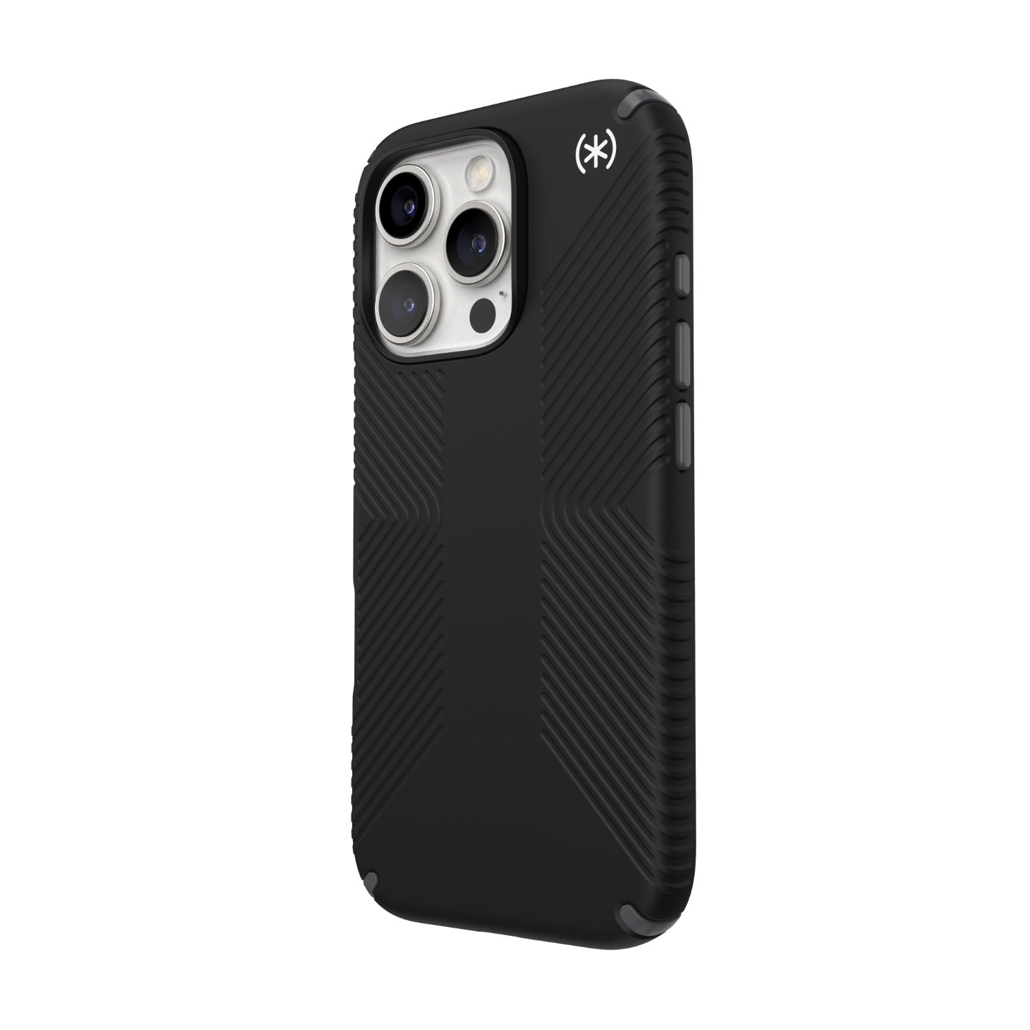Speck Presidio2 Grip Case - Apple iPhone 16 Pro - Black & Slate Grey