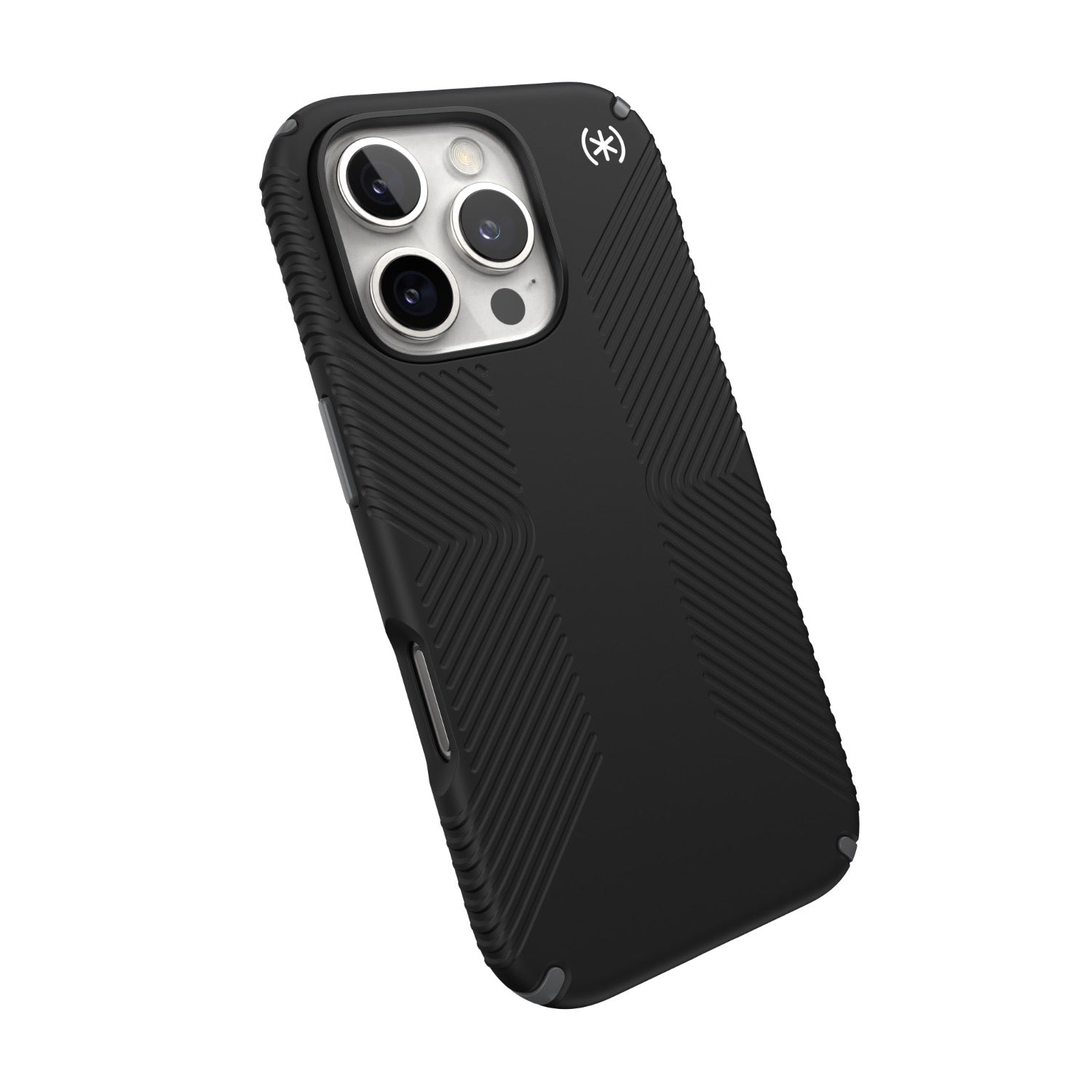 Speck Presidio2 Grip Case - Apple iPhone 16 Pro - Black & Slate Grey