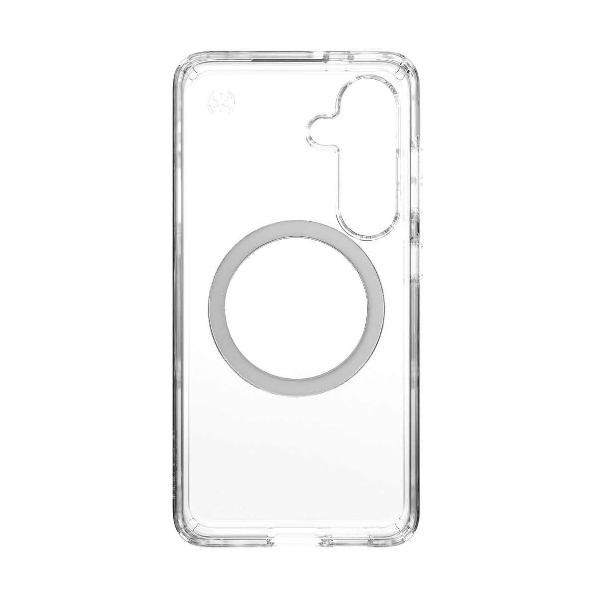 Speck Presidio Perfect Clear Magnet Case - Samsung Galaxy S25 - Clear & Chrome