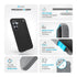 Speck Presidio2 Grip Case - Samsung Galaxy S25+ - Black & Slate Grey