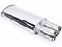 F1x Senna Burnt Look Chrome Exhaust Tailpipe (101mm)