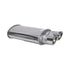 1X Racing Kyalami 35mm Stainless Steel Backbox with Twin Oval Pipe