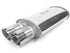 F1X Senna 76mm Gunmetal Chrome Tailpipe