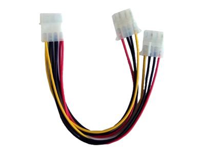 iMicro - Power splitter - 4 pin internal power (M) to 4 pin internal power (F) - 1 ft | SKU ST-IDE/YPW
