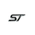ST Logo - Steering Wheel Metal Badge (Black & Chrome)