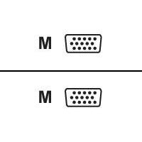 iMicro - VGA cable - HD-15 (VGA) (M) to HD-15 (VGA) (M) - 6 ft - thumbscrews - black | SKU ST-VGA/M6