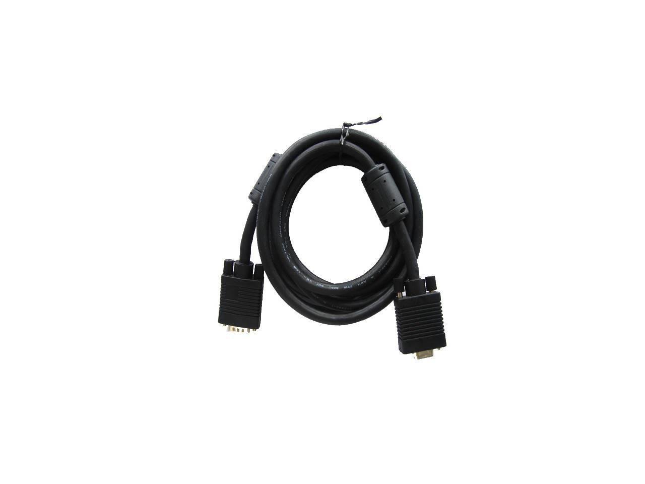 iMicro - VGA extension cable - HD-15 (VGA) (M) to HD-15 (VGA) (F) - 10 ft - thumbscrews - black | SKU ST-VGA/F10