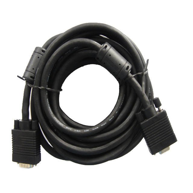 iMicro - VGA extension cable - HD-15 (VGA) (M) to HD-15 (VGA) (F) - 15 ft - thumbscrews - black | SKU ST-VGA/F15