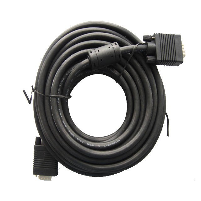 iMicro SVGA-25-MM 25ft HD15 Male to HD15 Male SVGA Cable (Black) | SKU ST-VGA/M25