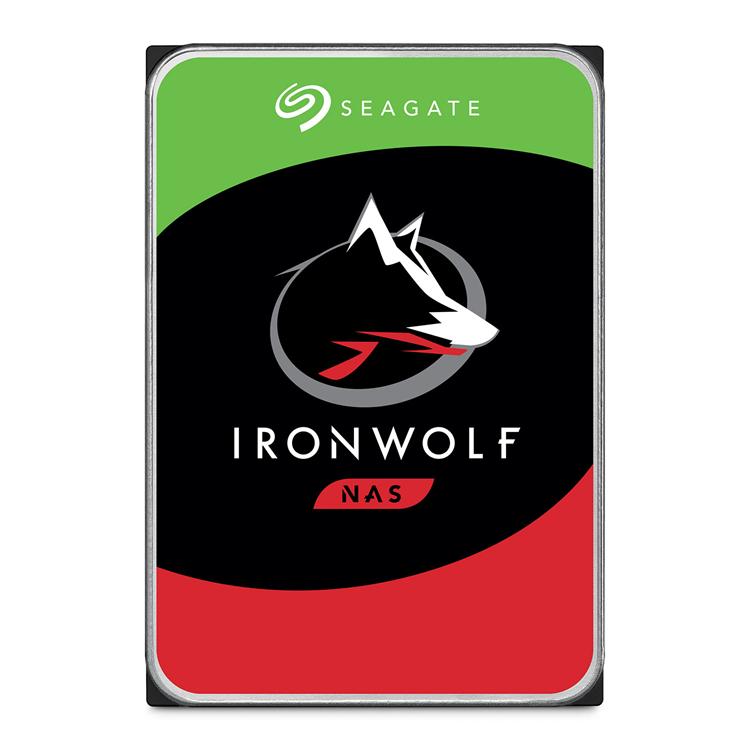 Seagate Ironwolf 8TB 3.5'' HDD NAS Drives; SATA 6GB/s Interface; 1-8 Bays Supported; MUT: 180TB/Year; RV: Yes; Dual Plane Balanc