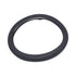 Leather Touch Grey with White Stitch Steering Wheel Cover