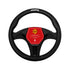 Momo SWC011BW Comfort Grip Black with White Stitch Steering Wheel Cover