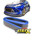 Samurai Universal Rubber Spoiler (Blue & Carbon Fibre)