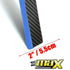 Samurai Universal Rubber Spoiler (Blue & Carbon Fibre)