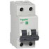 Schneider Mini circuit breaker, C-curve, 2-pole, 16A