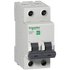 Schneider Mini circuit breaker, C-curve, 2-pole, 50A