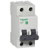 Schneider Mini circuit breaker, C-curve, 2-pole, 63A