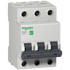 Schneider Mini circuit breaker, C-curve, 3-pole, 25A