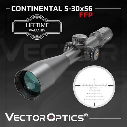 Vector Optics Continental X6 5-30X56 34mm FFP VEC - MBR Scope SCFF-41