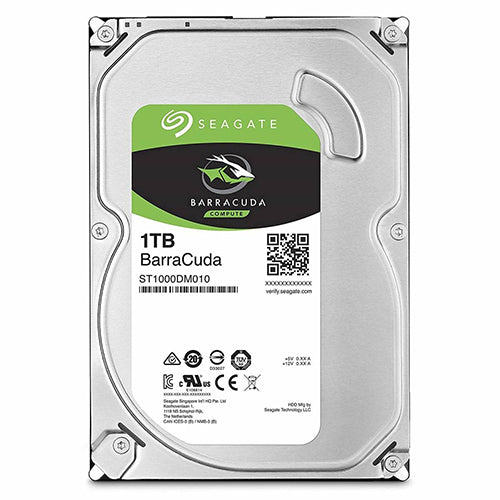 Seagate Barracuda 1TB 3.5''- 7200RPM SATA 6GB/s 64MB Cache.