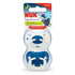 NUK Glow In the Dark Signature Night Silicone Soother 2 Pack - Blue/Stars