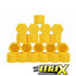 17mm - Silicone Protective Wheel Nut Covers (Yellow)