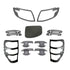 Suitable To Fit - Ranger T6 (12-15) Matte Black Accessory Trim Kit (17-Piece)