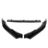 Suitable To Fit - VW Golf 6R Gloss Black 3-Piece Plastic Front Spoiler