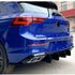 Suitable To Fit - VW Golf 8 Maxton Style Rear Diffuser (21-On)