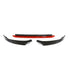 Suitable To Fit - VW Golf 8 Gloss Black With Red 3-Piece Front Spoiler