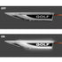 Suitable To Fit - VW Golf LED Light Up Side Fender Badge (Pair)