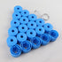 Suitable To Fit - VW Plastic Anti Theft - Blue Wheel Nut Caps - 20 Piece