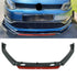 Suitable To Fit - VW Polo 6 / 7 TSI Gloss Black 4-Piece Front Lip Spoiler