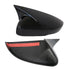 Suitable To Fit - VW Polo 6 (10-On) Gloss Black Wing Style Stick-On Mirror Covers