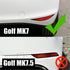 Suitable To Fit - VW Golf 7 - R400 Style Gloss Black Rear Bumper Canards