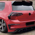Suitable To Fit - VW Golf 7 - R400 Style Gloss Black Rear Bumper Canards