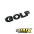 Suitable To Fit- VW Golf Black Lettering Badge