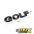 Suitable To Fit- VW Golf Black Lettering Badge