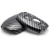 Suitable To Fit Merc - 3-Button Carbon Look Key Case Cover With Key Ring
