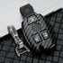 Suitable To Fit Merc - 3-Button Carbon Look Key Case Cover With Key Ring
