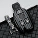 Suitable To Fit Merc - 3-Button Carbon Look Key Case Cover With Key Ring