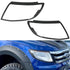 Suitable To Fit - Ranger T6 (12-15) Matte Black Headlight Surrounds