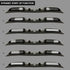 Suitable To Fit - Toyota Hilux (15-On) Gloss Black Dual Function DRL LED Roof Light