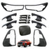 Suitable To Fit - Toyota Hilux (20-On) Matte Black Accessory Trim Kit (17-Piece)