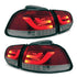 Suitable To Fit - VW Golf 6 3D-Bar Style LED Smoked Black LED Taillights