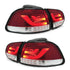 Suitable To Fit - VW Golf 6 3D-Bar Style LED Smoked Red LED Taillights