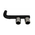 Suitable To Fit - VW Polo 6R R400 Style Plastic Rear Bumper Upgrade With Tailpipe Exhaust