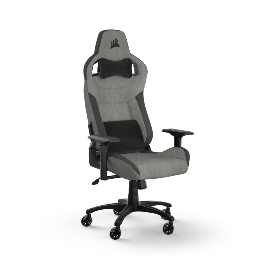 CORSAIR T3 RUSH Gaming Chair - Charcoal/Grey Premium Breathable Fabric